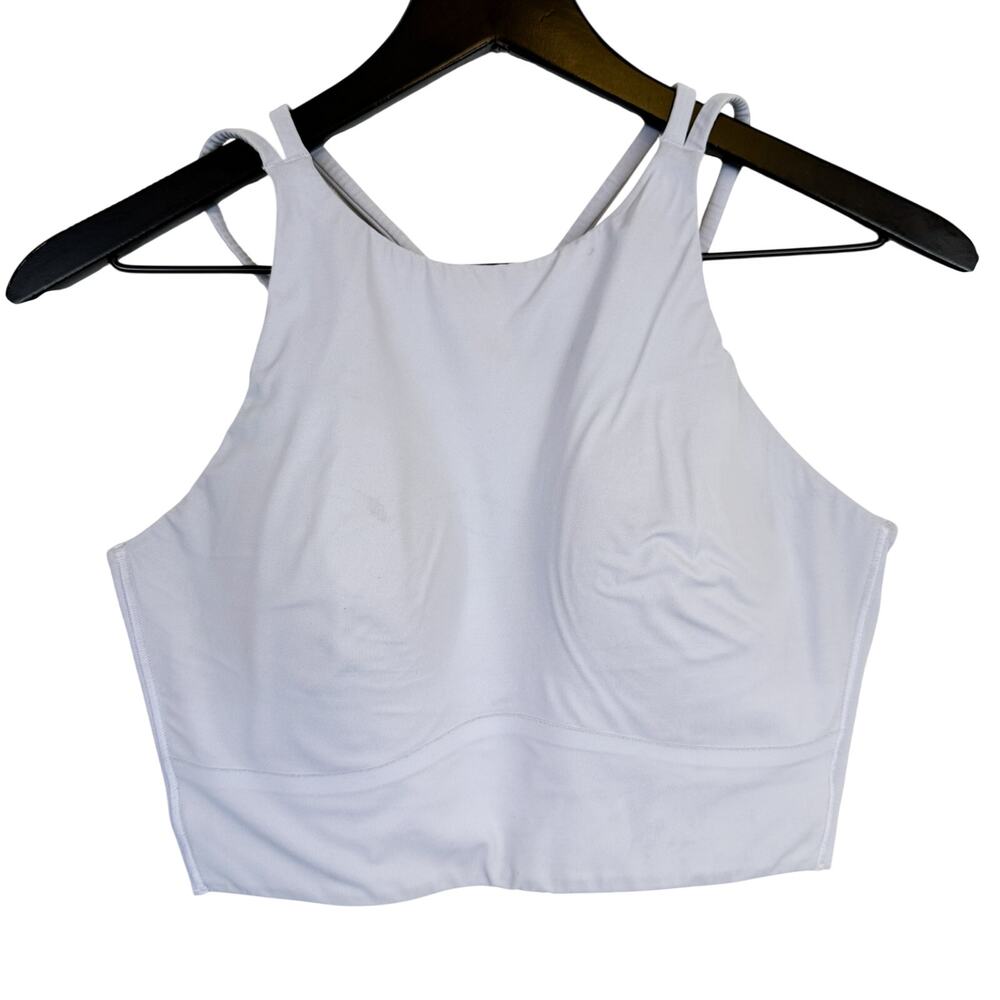 Lululemon Like A Cloud Pastel Blue High Neck Longline Sports Bra - 10
